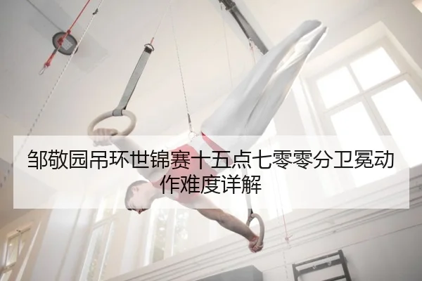 邹敬园吊环世锦赛十五点七零零分卫冕动作难度详解